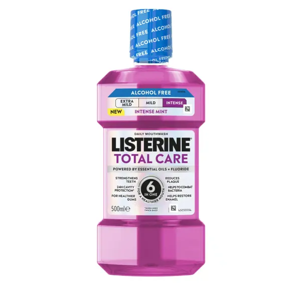 Mutes skalojamais līdzeklis Listerine Total Care Intense, bez alkohola 500ml