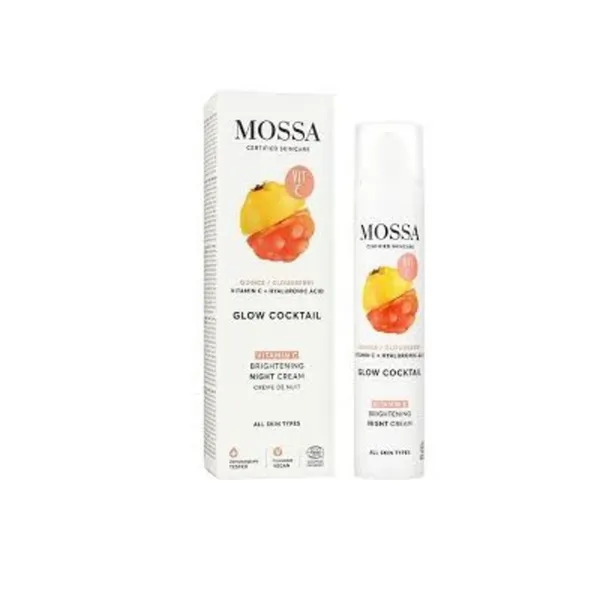 Nakts krēms Mossa Glow Cocktail Vitamin C, mirdzumu atjaunojošs 50ml