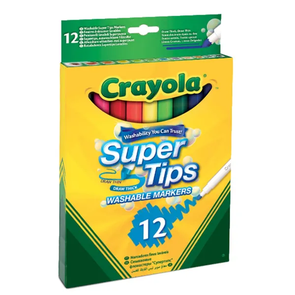 Nomazgājami marķieri Crayola 12 gab