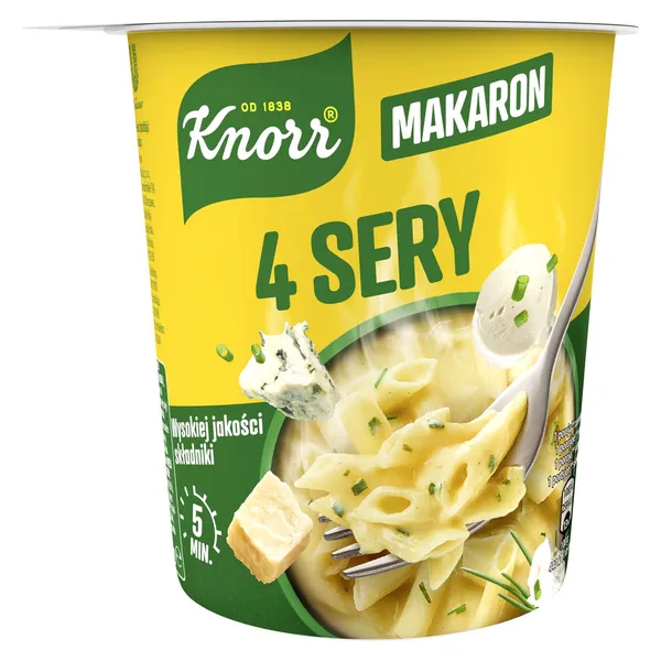 Nūdeles Knorr POT četru sieru 66g