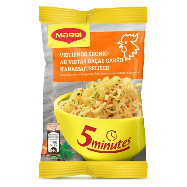 Nūdeles Maggi ar vistu ātri pagatavojamas 59,2g