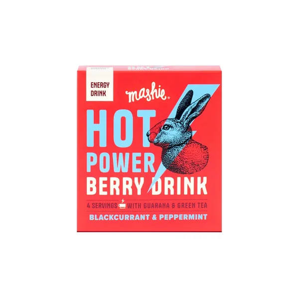 Ogu biezenis dzērienam Mashie Hot Power upeņu un piparmētru 4x40ml