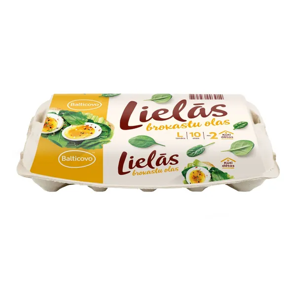 Kūtī dētas olas BALTICOVO Lielās Brokastu 10gab.