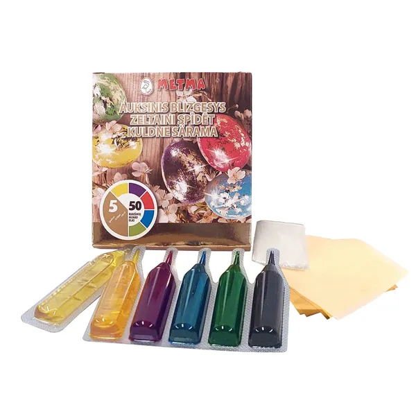 Olu krāsas 5 krāsas perlamutra un zelta spidums ES26