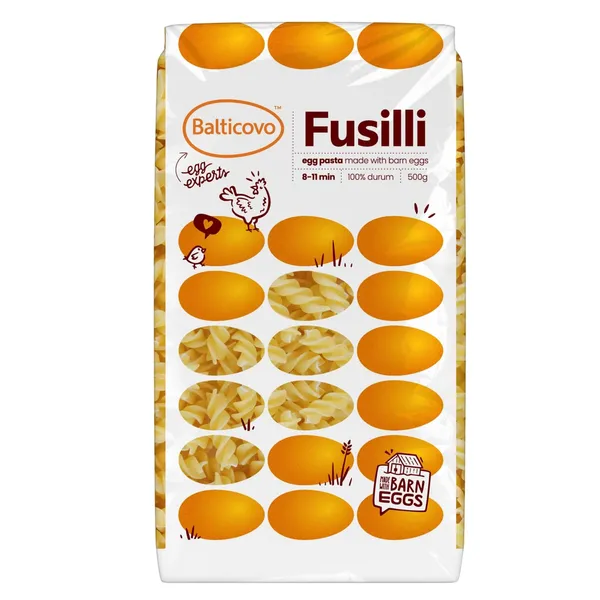 Olu makaroni BALTICOVO Fusilli 500g