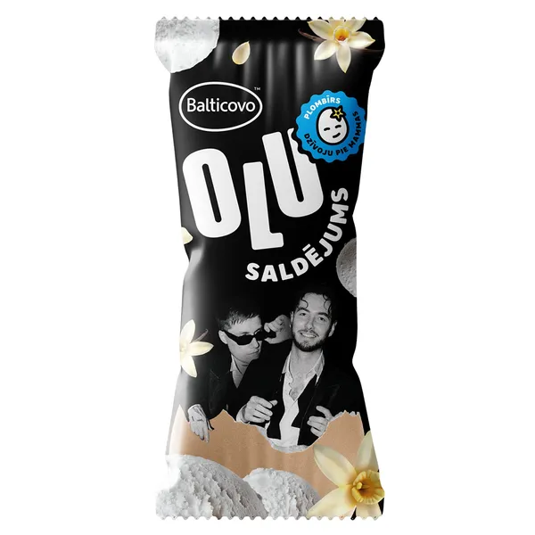 Olu saldējums Balticovo plombīra vafeļu glāzītē 120ml/70g