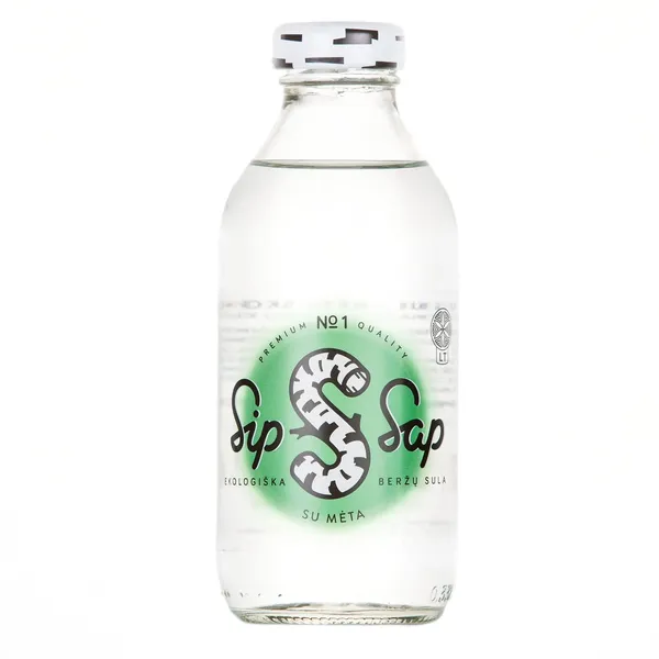 Organiska bērzu sula Sip Sap ar piparmētras garšu 0,33l