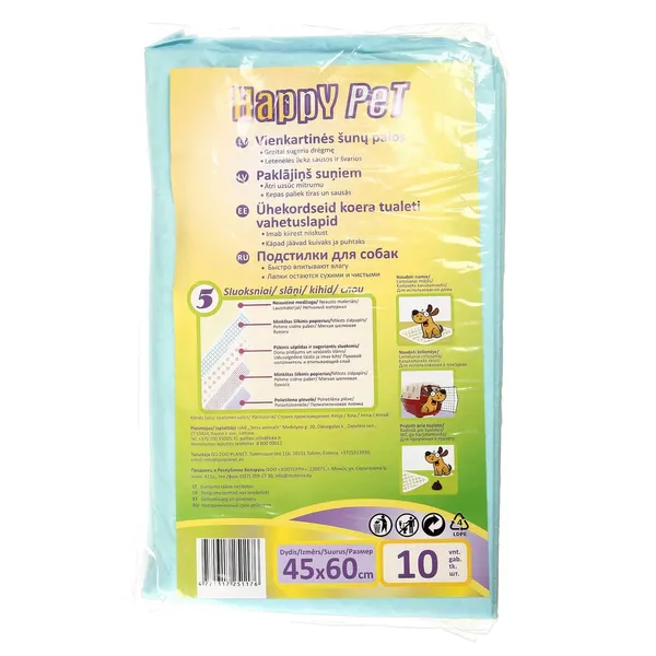 Paladziņi Happy Pet, 45X60cm, 10gab