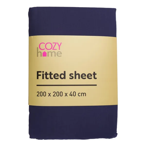 Palags ar gumiju Cozy Home 200x200x40cm pelēks SS25