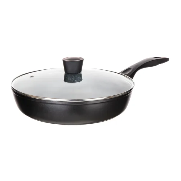 Kaltā panna ar nelīpošu virsmu Optima 26cm ar stikla vāku SS26