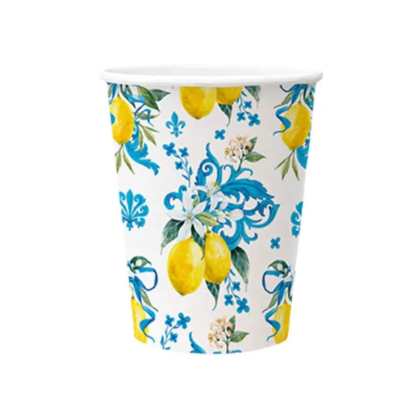 Papīra krūzītes Paw ar ziedu rakstu 8 gab., 250 ml SS26