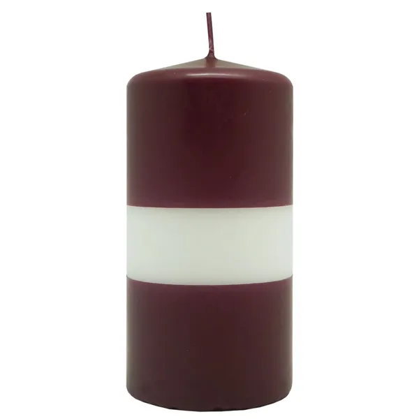 Parafīna cilindrsvece 6x12cm LV karogs