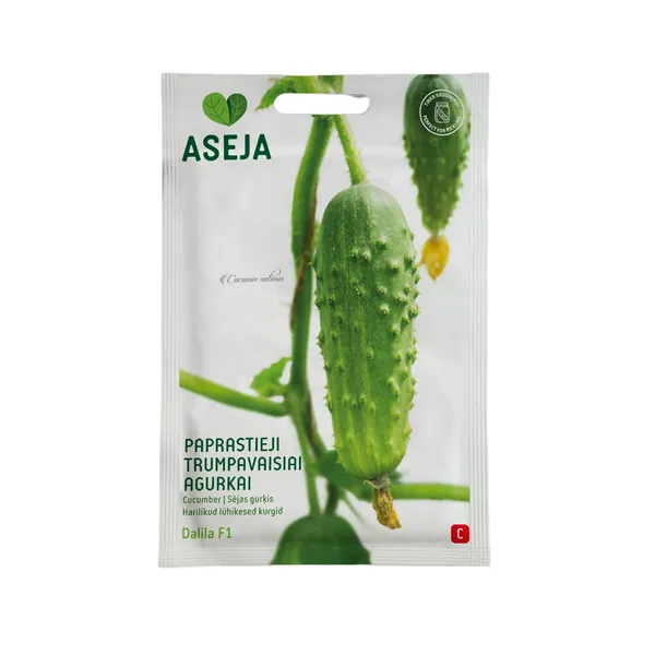 Parastie īsie gurķi Dalila, Aseja, 1g, 20-0508 (C)