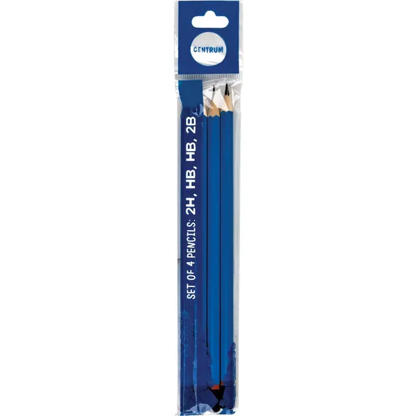 Parasto zīmuļu komplekts Centrum 4gb. 2H 2B 2HB