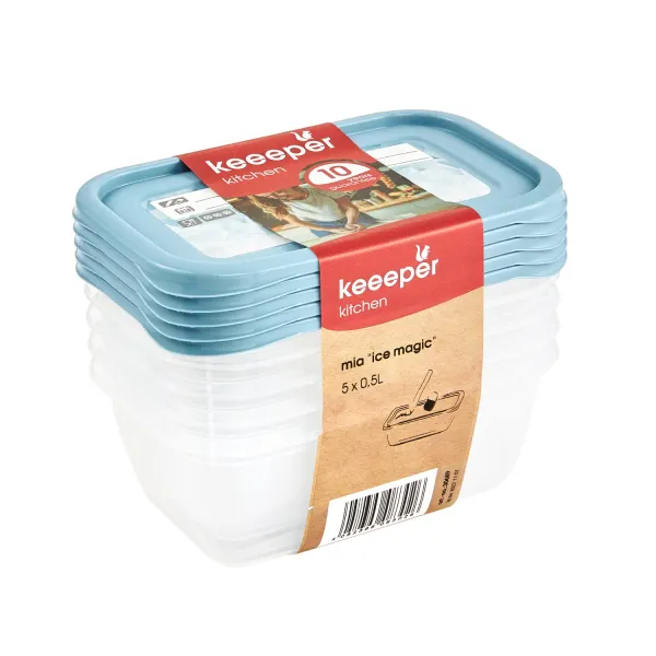 Pārtikas trauki Keeeper 0,5l 5 gab. AW26