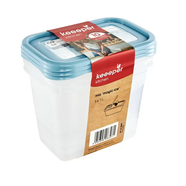 Pārtikas trauki Keeeper 1l 3 gab. AW26
