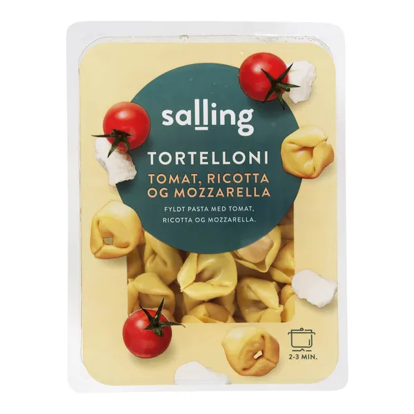 Pasta Salling Tortelloni ar tomātiem, rikota un mocarella sieru 250g
