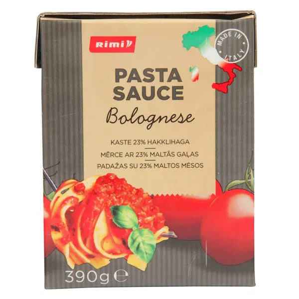 Pastas mērce Rimi Bolognese 390g