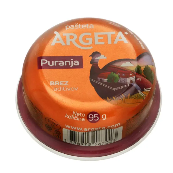 Tītara gaļas pastēte ARGETA, 95g