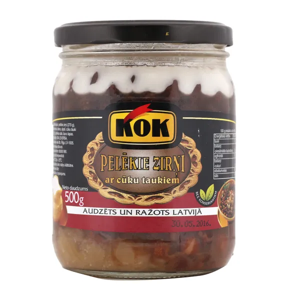 Zirņi pelēkie ar cūku taukiem 500g