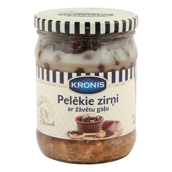 Pelēkie zirņi ar žāvētu gaļu Kronis 480g