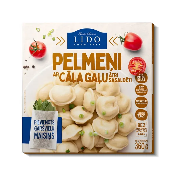 Pelmeņi Lido ar cāļa gaļu 360g