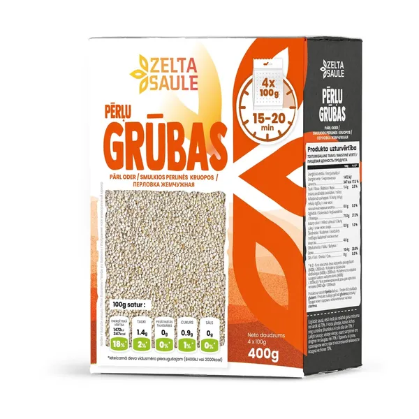 Grūbas pērļu 4x100g