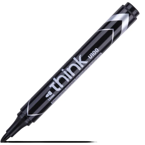 Permanentais marķieris Deli melns 1.5mm