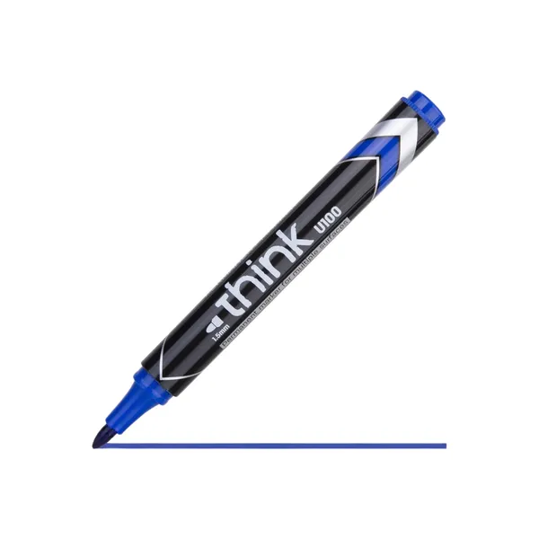 Permanentais marķieris Deli zils 1,5mm