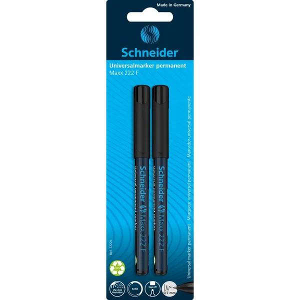 Permanentais marķieris Schneider melns 2gb BS26