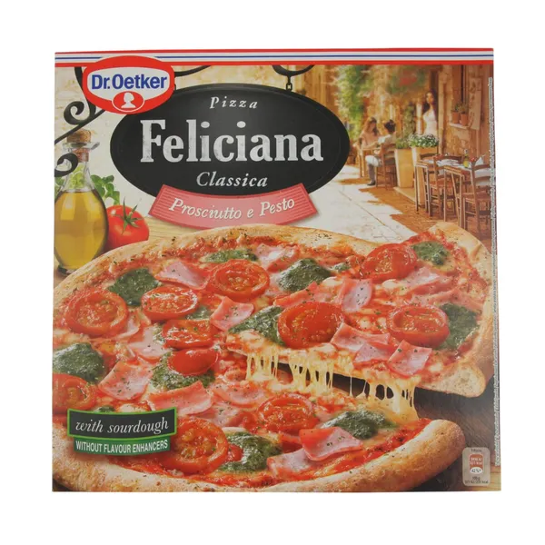 Dr. Oetker saldēta pica Feliciana ar šķiņķi un pesto 360 g