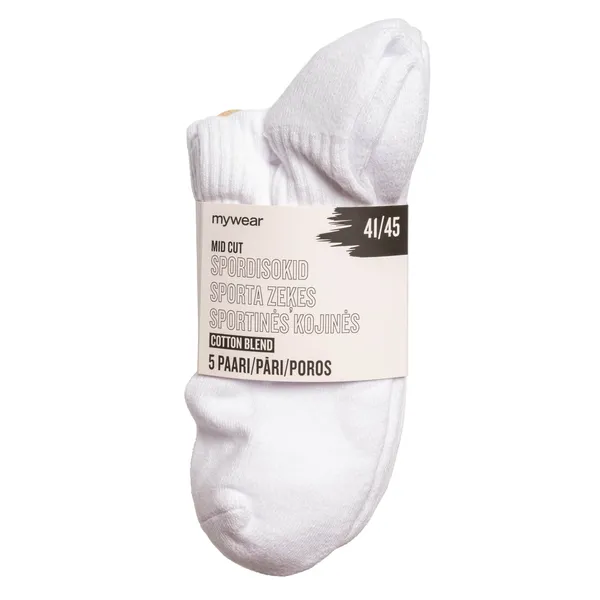 Pieaugušo zeķes Mywear 5gab. Oregon balts 41/45 SS26