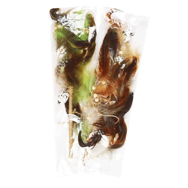 Piekarams rotājums ar spalvām un olām Cozy Home 29x40cm, krāsa un dizains var atšķirties ES26