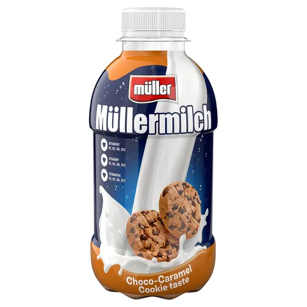 Piena dzēriens Mullermilch ar šokolādes - karameļu cepumu garšu 1.6% 400g