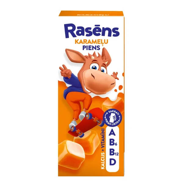Piena dzēriens Rasēns karameļu 1,5% 200ml