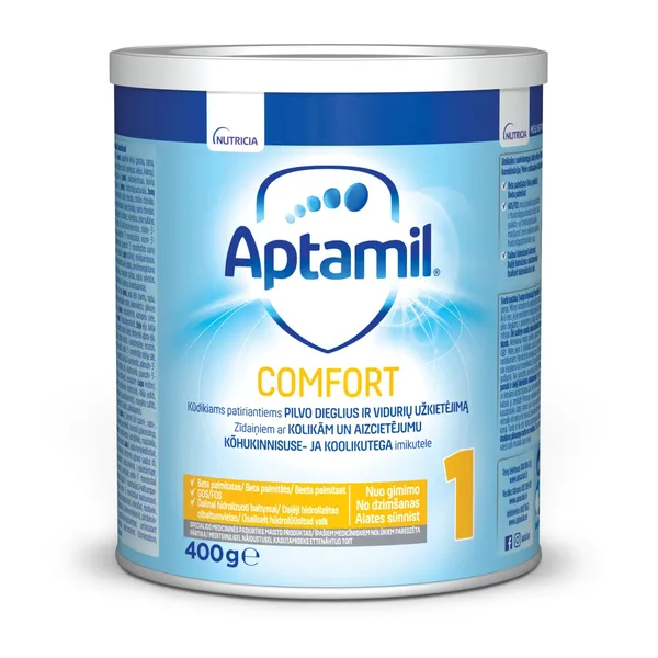 Piena maisījums Aptamil Comfort 1 no dzimšanas 400g