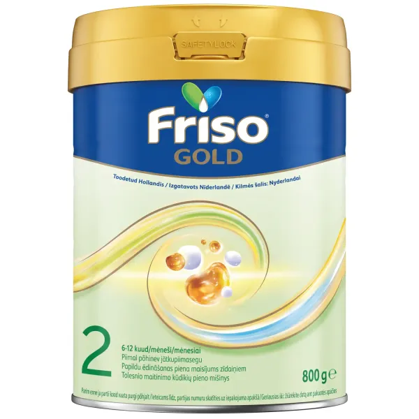 Piena maisījums Friso Gold 2 6-12mēn. 800g