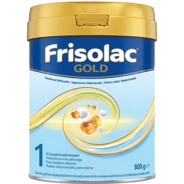 Piena maisījums Frisolac Gold 1 0-6 mēn. 800g