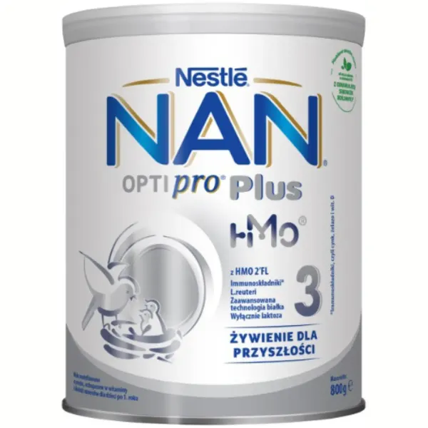 Piena maisījums Nestle Nan Optipro Plus 3 no dzimšanas 800g