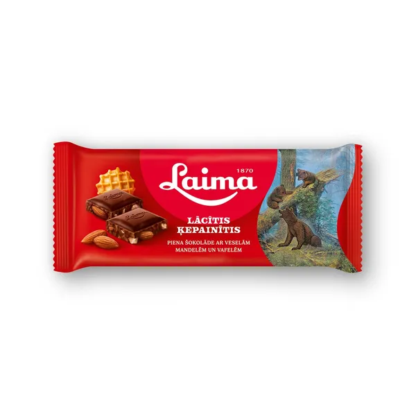 Šokolāde piena Ķepainītis 90g, Laima