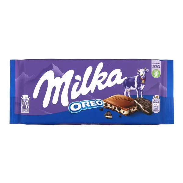 Piena šokolāde Milka Oreo 100g
