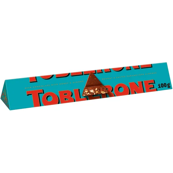 TOBLERONE piena šokolāde ar mandelēm, 100g