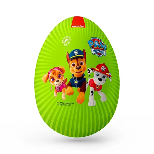 Piena šokolādes Dolfin Paw Patrol ola ar pārsteigumu 110g