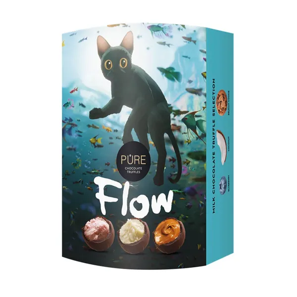 Piena šokolādes trifeļu izlase Pure Chocolate Straume - Kaķis 108g