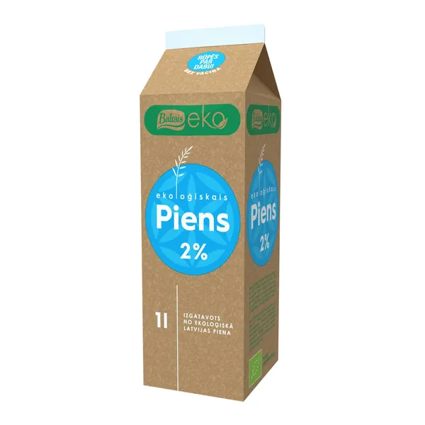 Piens Baltais EKO 2% 1l