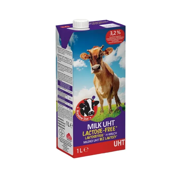 Piens Meadow Star bez laktozes UHT 3,2% 1l
