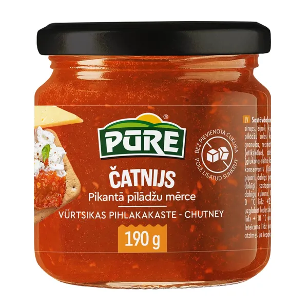 Pīlādžu mērce Pūre Čatnijs pikantā 190g