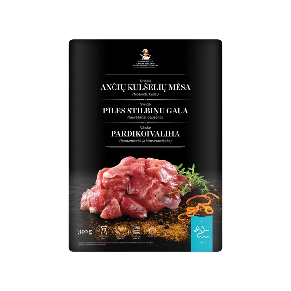 Pīles stilbiņu gaļa sagriezta 340g