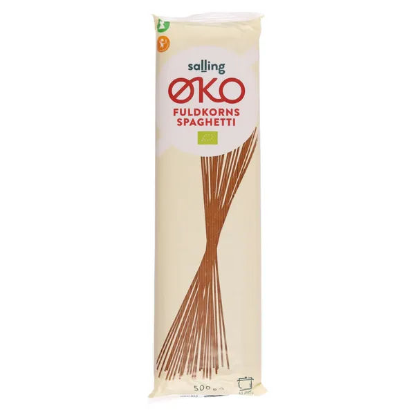 Ekoloģiska pilngraudu kviešu pasta Salling Eko spaghetti 500g