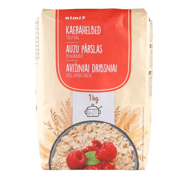 Pilngraudu auzu pārslas Rimi 1kg